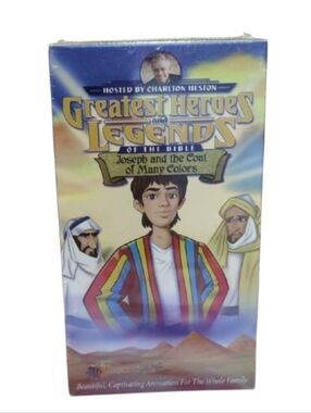 Joseph & the Coat of Many Colors VHS Tape NEW Sealed Charlton Heston Cartoon